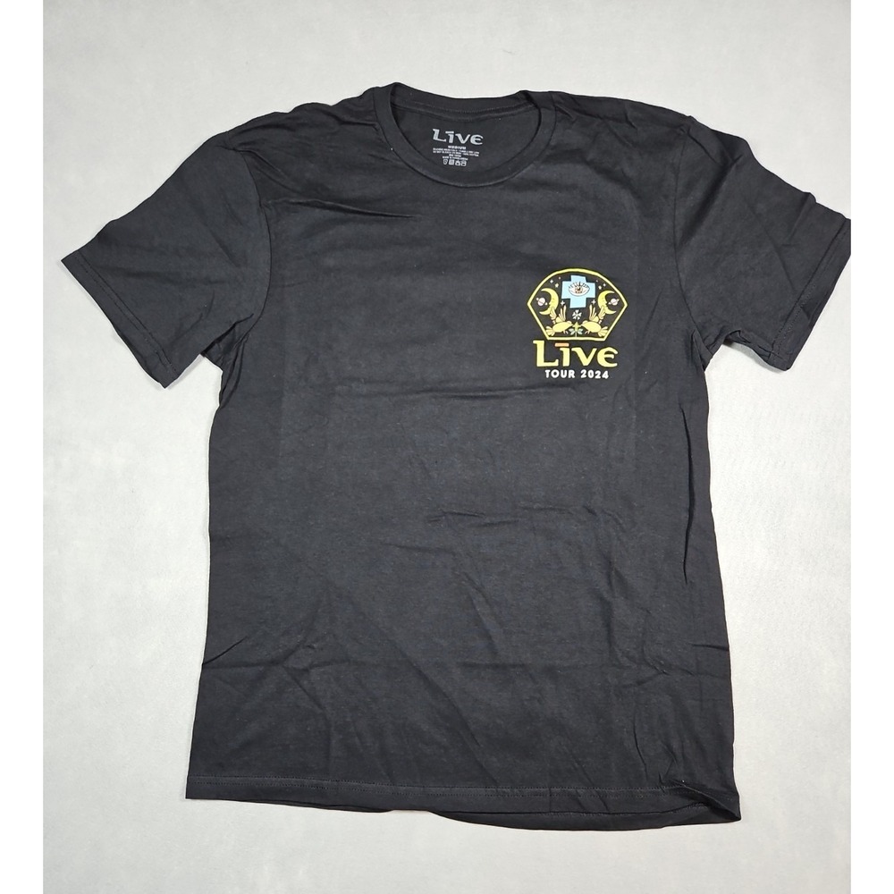 Live 2024 World‎ Tour Mens Black Graphic T Shirt Size Medium NWOT